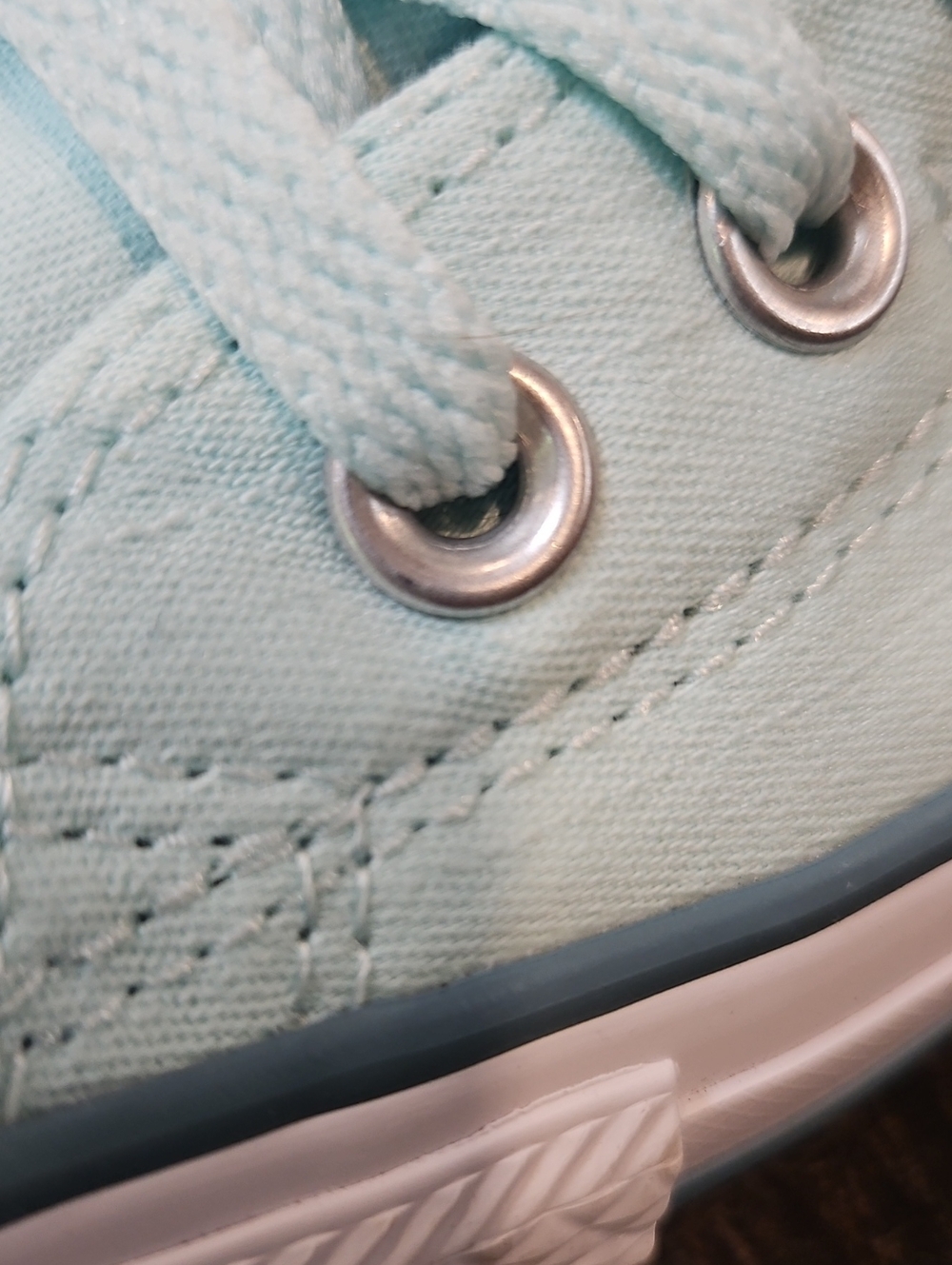Converse Shoreline Classic Low Top Elastic Back Sneakers Light Mint Color Sz 8 - Picture 16 of 16